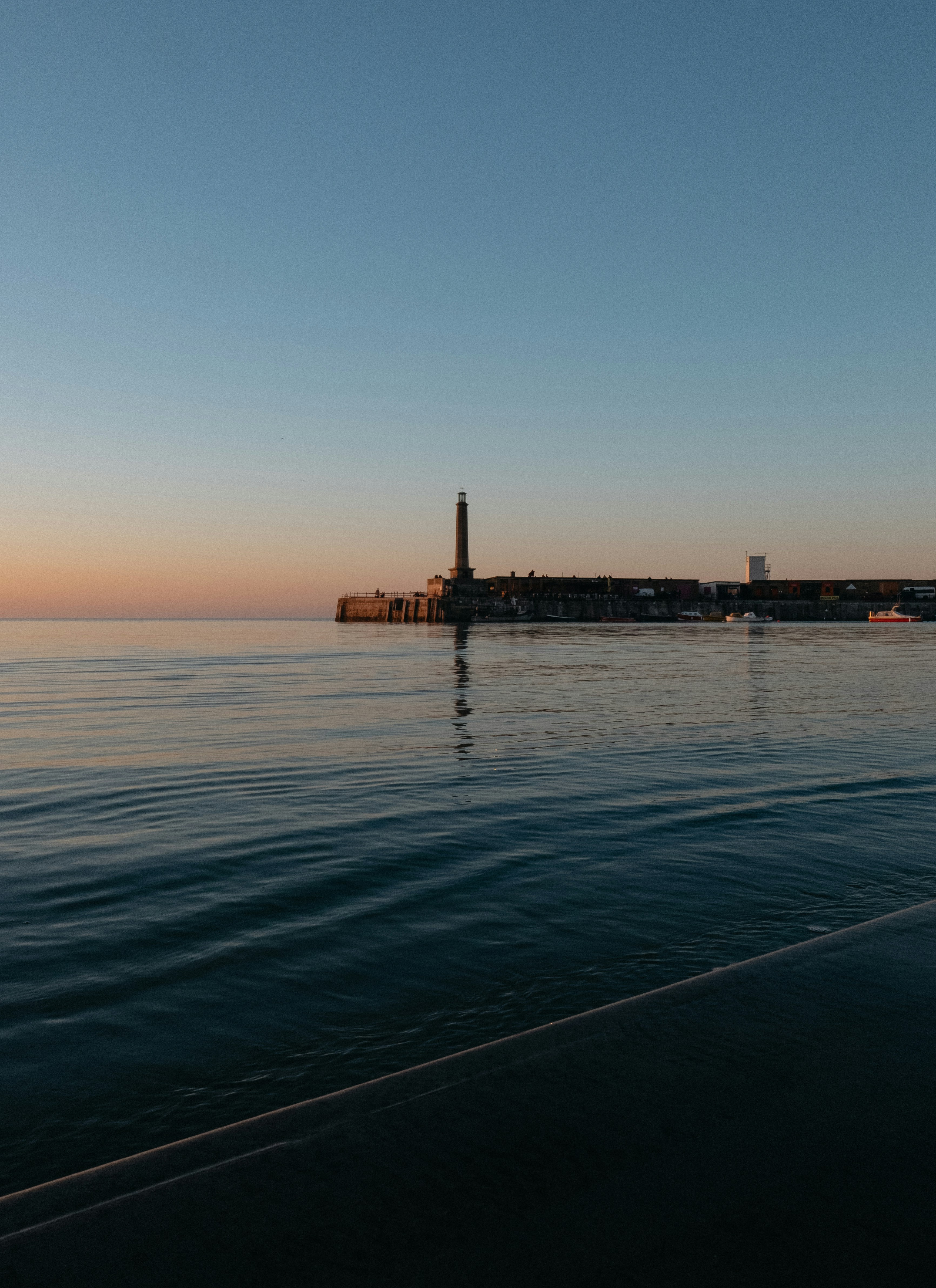 Margate seafront at dusk, coastal regeneration